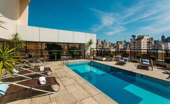 Jardins Transamerica By Mob Inn - Piscina - Academia - Ac - Wifi - Vaga 상파울루 외부 사진
